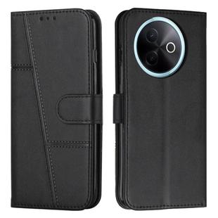 For vivo Y39 5G Global Stitching Calf Texture Buckle Leather Phone Case(Black)