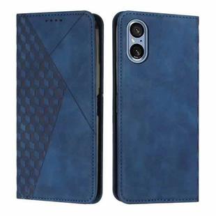 For Sony Xperia 5 V Diamond Splicing Skin Feel Magnetic Leather Phone Case(Blue)
