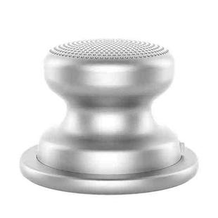 EWA A117 Portable Mini Magnetic Phone Holder Bluetooth Metal Speaker(Silver)