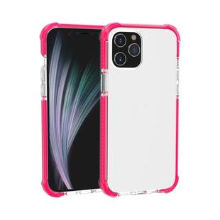 For iPhone 12 mini Four-corner Shockproof TPU + Acrylic Protective Case(Pink)