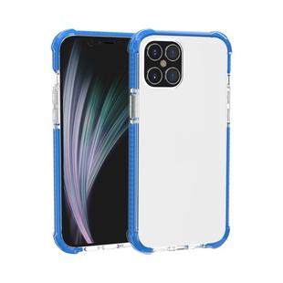 For iPhone 12 / 12 Pro Four-corner Shockproof TPU + Acrylic Protective Case(Blue)