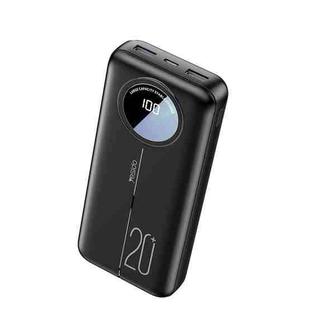 Yesido YP41 20000mAh Dual USB + Type-C Digital Display Power Bank(Black)