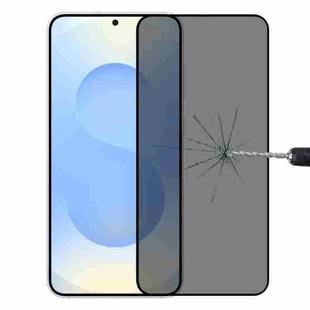 For Samsung Galaxy S25 5G Full Cover Anti-peeping Tempered Glass Film, Support Fingerprint Unlocking
