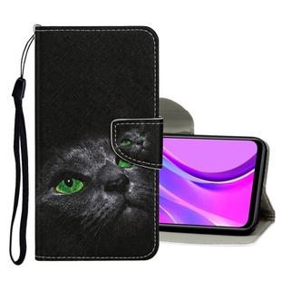 For Xiaomi Redmi 9C Colored Drawing Pattern Horizontal Flip Leather Case with Holder & Card Slots & Wallet(Cartoon Cat)