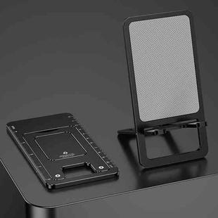 029 Desktop Portable Folding Aluminum Alloy Phone Holder(Black)