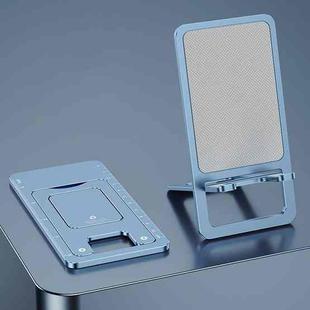 029 Desktop Portable Folding Aluminum Alloy Phone Holder(Blue)