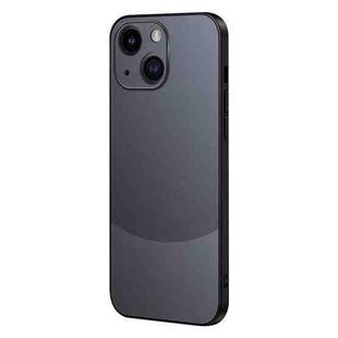 For iPhone 15 Plus Two Color Frosted Shockproof Phone Case(Black)