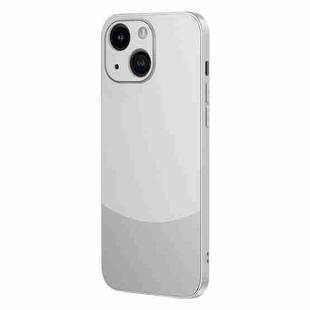 For iPhone 14 Two Color Frosted Shockproof Phone Case(Silver)