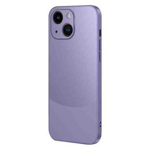 For iPhone 13 Two Color Frosted Shockproof Phone Case(Purple)