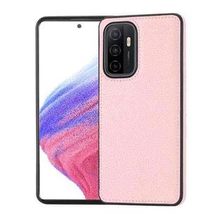 For Samsung Galaxy A32 4G Litchi Pattern Stitched Side-mounted Phone Case(Pink)