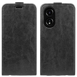 For OPPO A58 4G R64 Texture Single Vertical Flip Leather Phone Case(Black)