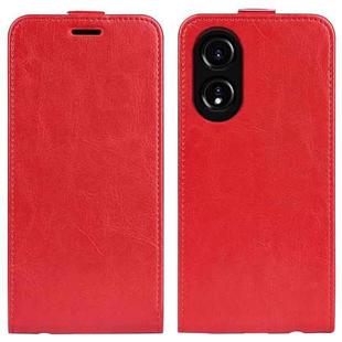 For OPPO A58 4G R64 Texture Single Vertical Flip Leather Phone Case(Red)