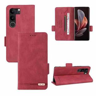 For vivo V29 5G / S17 5G / S17 Pro Magnetic Clasp Leather Phone Case(Red)