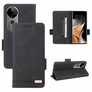 For vivo S19 Pro Magnetic Clasp Leather Phone Case(Black)