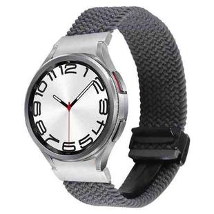 For Samsung Galaxy Watch 6 / 5 / 4 Magnetic Fold Buckle Nylon Woven Watch Band(Grey)