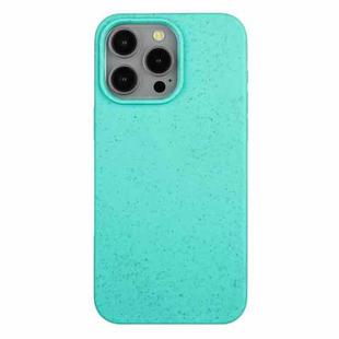 For iPhone 15 Pro Max Wheat Straw Material + TPU Phone Case(Green)