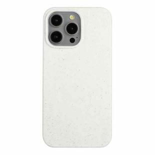 For iPhone 15 Pro Max Wheat Straw Material + TPU Phone Case(White)