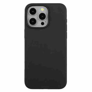 For iPhone 15 Pro Wheat Straw Material + TPU Phone Case(Black)