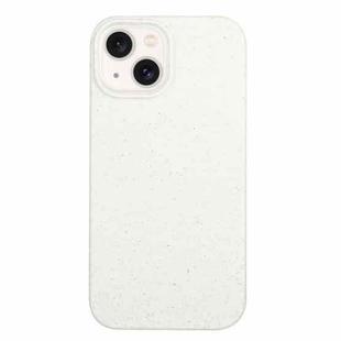 For iPhone 14 Plus Wheat Straw Material + TPU Phone Case(White)