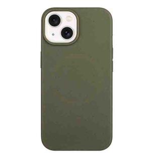 For iPhone 14 Wheat Straw Material + TPU Phone Case(Army Green)