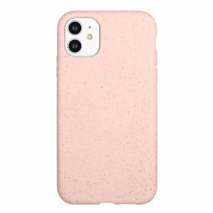 For iPhone 12 Wheat Straw Material + TPU Phone Case(Pink)