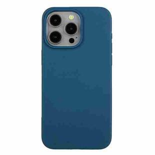 For iPhone 12 Pro Max Wheat Straw Material + TPU Phone Case(Blue)