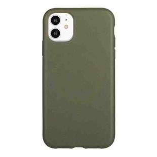 For iPhone 11 Wheat Straw Material + TPU Phone Case(Green)
