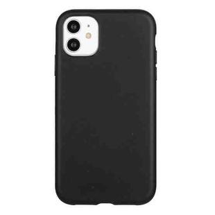 For iPhone 11 Wheat Straw Material + TPU Phone Case(Black)