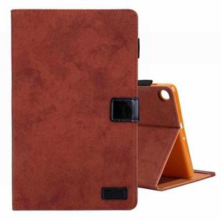 For Samsung Galaxy Tab A9+ Cloth Texture Leather Tablet Case(Brown)