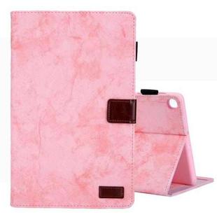 For Samsung Galaxy Tab A9+ Cloth Texture Leather Tablet Case(Pink)