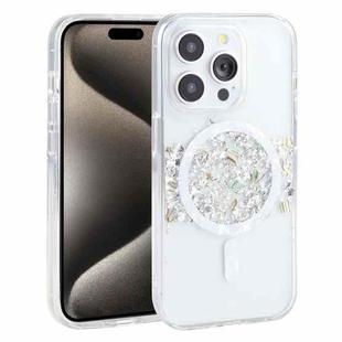 For iPhone 15 Pro DFANS DESIGN Magsafe Magnetic Starlight Shining Phone Case(Silver Foil Shell)