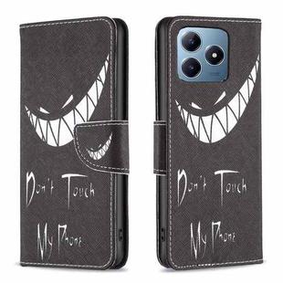 For Realme C61 / C63 Colored Drawing Pattern Leather Phone Case(Smirk)