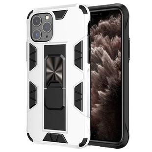 For iPhone 11 Pro Armor Shockproof TPU + PC Magnetic Protective Case with Invisible Holder(White)