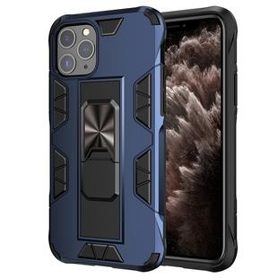 For iPhone 11 Pro Armor Shockproof TPU + PC Magnetic Protective Case with Invisible Holder(Blue)
