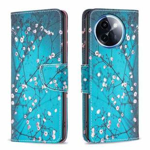 For vivo Y200i 5G / Y38 5G Colored Drawing Pattern Leather Phone Case(Plum Blossom)