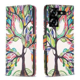 For Tecno Pova 5 Colored Drawing Pattern Leather Phone Case(Tree Life)