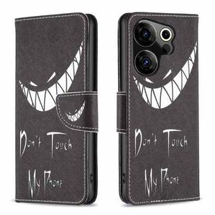 For Tecno Camon 20 Premier Colored Drawing Pattern Leather Phone Case(Smirk)