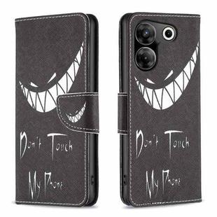 For Tecno Camon 20 Pro 5G Colored Drawing Pattern Leather Phone Case(Smirk)