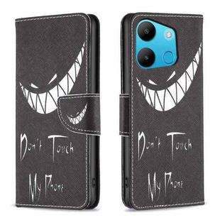 For Tecno Spark Go 2023/Pop 7 Pro Colored Drawing Pattern Leather Phone Case(Smirk)