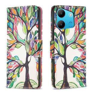 For Tecno Spark Go 2023/Pop 7 Pro Colored Drawing Pattern Leather Phone Case(Tree Life)