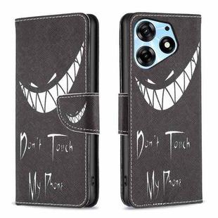 For Tecno Spark 10 Pro Colored Drawing Pattern Leather Phone Case(Smirk)