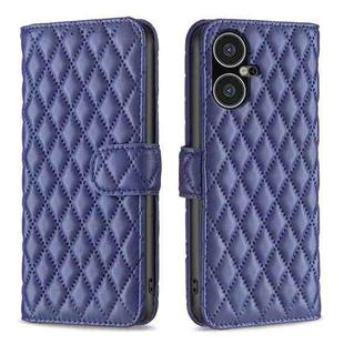 For Tecno Pova Neo 3 Diamond Lattice Wallet Flip Leather Phone Case(Blue)