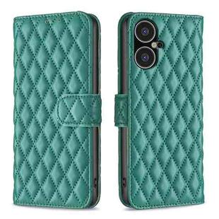 For Tecno Pova Neo 3 Diamond Lattice Wallet Flip Leather Phone Case(Green)