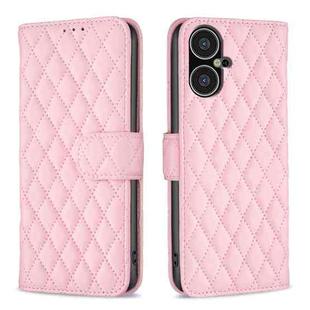 For Tecno Pova Neo 3 Diamond Lattice Wallet Flip Leather Phone Case(Pink)
