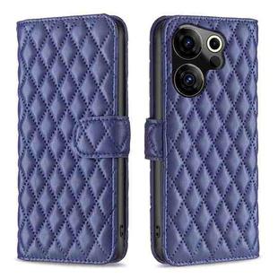For Tecno Camon 20 Premier Diamond Lattice Wallet Flip Leather Phone Case(Blue)