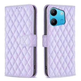 For Tecno Spark Go 2023/Pop 7 Pro Diamond Lattice Wallet Flip Leather Phone Case(Purple)
