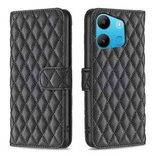 For Tecno Spark Go 2023/Pop 7 Pro Diamond Lattice Wallet Flip Leather Phone Case(Black)