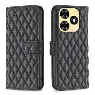 For Tecno Spark Go 2024 / 20C Diamond Lattice Wallet Flip Leather Phone Case(Black)