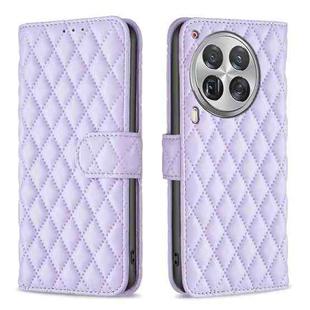 For Tecno Camon 30 Premier 5G Diamond Lattice Wallet Flip Leather Phone Case(Purple)