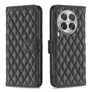 For Tecno Camon 30 Premier 5G Diamond Lattice Wallet Flip Leather Phone Case(Black)